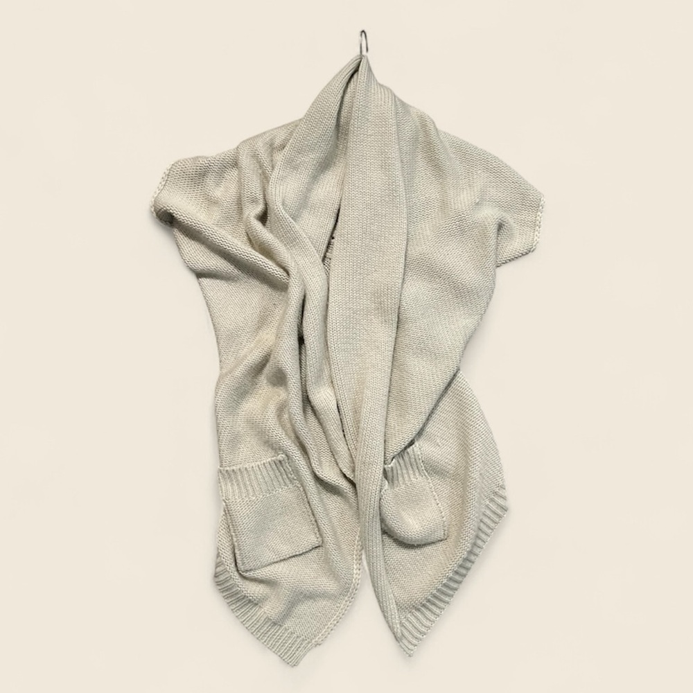 Urban Behavior Peace & Love Beige Knit Shrug Size XS